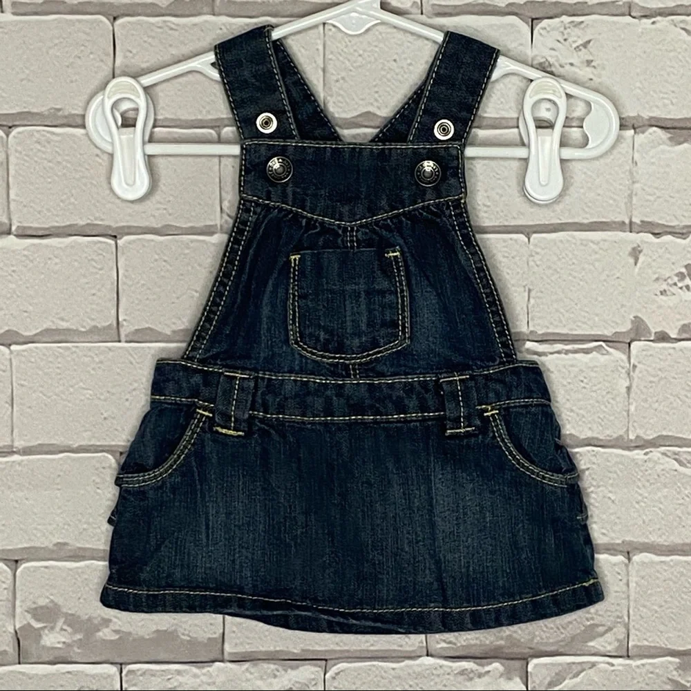 Old Navy Baby Girl Ruffle Bottom Overall Skirt